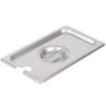 Καπάκι με εγκοπή για λεκάνη GN 1/4(26,2x16,2)  inox 201-GTSA