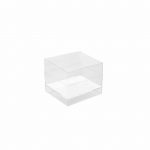 Πλαστικό ποτηράκι - μπωλάκι CUBE PS 63cc διαφανές Σετ των 15 τεμαχίων