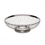 Ανοξείδωτο οβάλ Καλάθι Φρούτων 18/10, 28x21x9cm, abert Ιταλίας