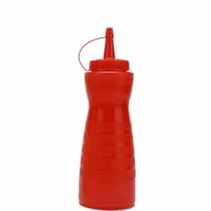 Μπουκάλι σερβιρίσματος «Κλεψύδρα» με καπάκι κόκκινο 12oz GTSA Σετ των 10 τεμαχίων
