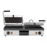 Firenze 16051 Milantoast Τοστιέρα διπλή 1/2 ραβδωτή - 1/2 λεία πάνω & κάτω