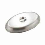 Καπάκι για Οβάλ Δίσκους, 25x18x2,5 cm, Ανοξείδωτο