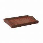 Δίσκοs (Παραμάνα) 25x35cm, Σκούρο Καφέ