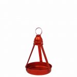 Δίσκος καφενείου αλουμινίου κόκκινος 16cm