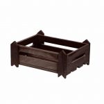 Ξύλινη Ψωμιέρα Τελάρο 23x18x10 cm, σκούρο καφέ