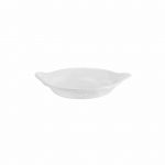 Στρογγυλός δίσκος με χερούλια πορσελάνης 21x24.5cm Σετ των 5 τεμαχίων