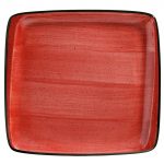 Πιάτο Τετράγωνο πορσελάνης Φ41cm