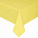Τραπεζομάντηλο από αλέκιαστο ύφασμα κίτρινο