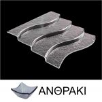 Σκαλοπάτι μπουφέ από χυτό γυαλί 6mm,  ανθρακί