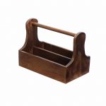 Ξύλινη θήκη, βαλιτσάκι 25x15x18cm, για αλατοπίπερα