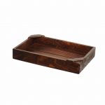 Ξύλινη Ψαροκασελα 20x30cm, σκούρο καφέ