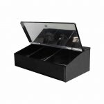 Καφεκούτι 3 Θέσεων, Ανοξείδωτο 18/0, βαμμένο μαύρο