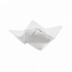 Πλαστικό μπωλ Origami PS 13x13cm διάφανο Σετ των 25 τεμαχίων