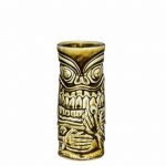 Κούπα Tiki 44cl, φ7.3x17cm, κιτρινοκαφέ, δίχρωμη, Πορσελάνης, Ελληνικής κατασκευής