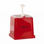 Δοχείο πλαστικό ABS, με 1 αντλία, 2lt, για ketchup, Plast Port