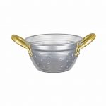 Ψωμιέρα Αλουμινίου τρυπητή, Φ18x9cm-Σετ 4 τεμαχίων