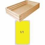 Ξύλινο τελάρο GN1/1, 32.4x53x10.5cm