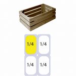 Ξύλινο τελάρο GN1/4, 16.2x26.4x10.5cm