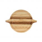Ξύλινο Πιάτο Στρογγυλό από Καστανιά