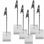 Σετ 6 ακρυλικές βάσεις ετικετών, 2.5x2.5x2.5cm