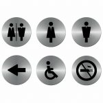 ΣΕΤ 6 Πινακίδες τοίχου αλουμινίου