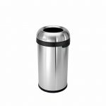 Κάδος απορριμάτων 60L, INOX, ανοιχτός χωρίς καπάκι