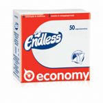 Πακέτο 50 Χαρτοπετσέτες Economy, 30x30, λευκές, ENDLESS - Συσκευασία 4 πακέτων