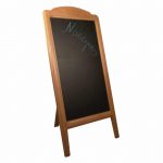 ΠΙΝΑΚΑΣ ΞΥΛΙΝΟΣ ΜΕΝΟΥ 152x77cm ΑΝΟΙΧΤΟ ΚΑΦΕ