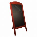 ΠΙΝΑΚΑΣ ΞΥΛΙΝΟΣ ΜΕΝΟΥ 152x77cm ΚΟΚΚΙΝΟΣ