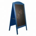 ΠΙΝΑΚΑΣ ΞΥΛΙΝΟΣ ΔΙΠΛΟΣ ΜΕΝΟΥ 152x77cm ΜΠΛΕ