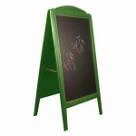 ΠΙΝΑΚΑΣ ΞΥΛΙΝΟΣ ΔΙΠΛΟΣ ΜΕΝΟΥ 152x77cm ΠΡΑΣΙΝΟΣ