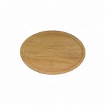 Ξύλινο σουπλά οβαλ με λούκι Φ25cm