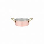 Κατσαρολάκι Ρηχό χάλκινο με 2 χερούλια φ10x4Υcm, 0.30LT