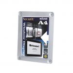 Κορνίζα Α4 φυλλαδίων διάφανη, για Βιτρίνες, γκρι, SECURIT