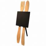 Ξύλινοs Πίνακαs, 60x175cm, με βάση σε σχήμα μαχαιροπήρουνο, ελληνικής κατασκευής