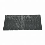 Πλάκα Μελαμίνης, με σφυρήλατη όψη, 38x20.3cm, μαύρη