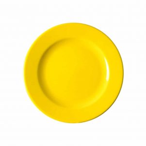 Πιάτο ρηχό κεραμικό 29cm κίτρινο Σετ των 3 τεμαχίων