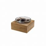 Σετ Βάση Ψυχόμενη Bamboo, για γιαούρτι, 26x26x11cm, Leone