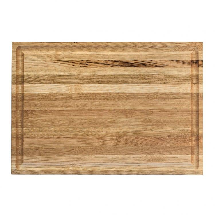 εικόνα από Ξύλινο πλατό με Λούκι, από ξύλο Καστανιάς, 40 x 28 cm