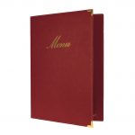 ΕΙΚΟΝΑ ΑΠΟ Κατάλογος MENU A4 CLASSIC για Εστιατόρια / cafe 24x36cm, κόκκινος, SECURIT