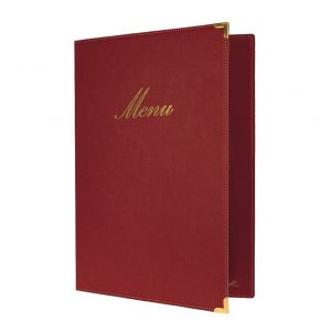 ΕΙΚΟΝΑ ΑΠΟ Κατάλογος MENU A4 CLASSIC για Εστιατόρια / cafe 24x36cm, κόκκινος, SECURIT