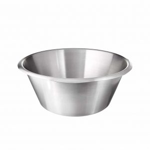 Εικόνα από Μπωλ ανάμειξης INOX, φ32xΥ14cm, 8Lt, επίπεδος πάτος, NF Standard, Matfer