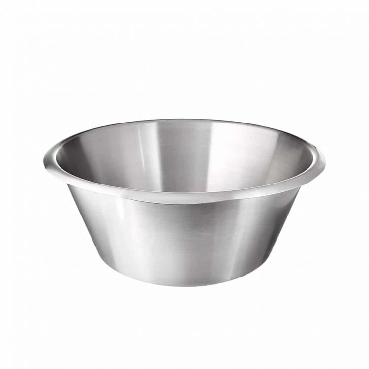 Εικόνα από Μπωλ ανάμειξης INOX, φ32xΥ14cm, 8Lt, επίπεδος πάτος, NF Standard, Matfer