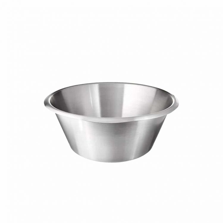 Εικόνα από Μπωλ ανάμειξης INOX, φ24xΥ11.5cm, 3.5Lt, επίπεδος πάτος, NF Standard, Matfer