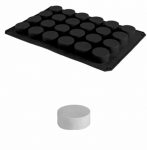 Εικόνα από Φόρμα σιλικόνης 60x40cm, 20 muffin φ70mm, 100ml, HappyFlex