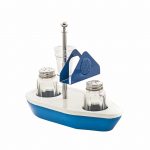 Εικόνα από Σετ αλατοπίπερα, οδοντογλυφίδες, χαρτοπετσέτες, Βαμμένο Μπλε-Άσπρο Καράβι + χαρτοπετσετοθήκη Μπλε, Κατάστρωμα Άσπρο