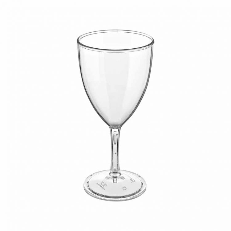 eikona apo Ποτήρι κρασιού πλαστικό PC (Policarbonate), διάφανο, 280ml
