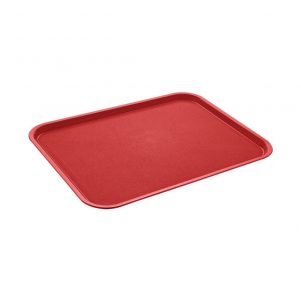 eikona apo Πλαστικός δίσκος σερβιρίσματος/fast-food, 31x41cm, κόκκινος