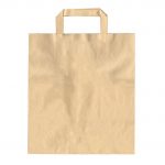 Χάρτινη Τσάντα Take-Away μεγάλη 26x17x29cm Σετ των 250 τεμαχίων