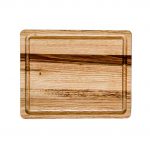 Ξύλινο πλατό με Λούκι, από ξύλο Καστανιάς, Ορθογώνιο, 30 x 25 cm